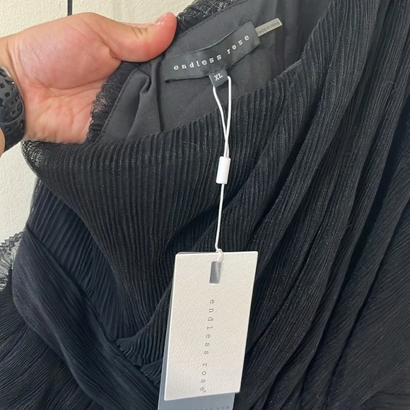 VICI Endless Rose Hello Lover One Shoulder Tiered Tulle Mini Dress Size XL NEW - Picture 10 of 11